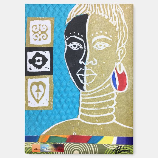 African Queen II Art by Alicia McDaniel Fine Art Magnet (Vorderseite)