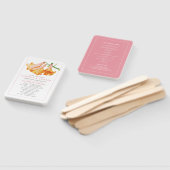 African Queen Lily Wassercolor Hochzeitsprogramm Fächer (Non-assembled)