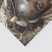 African Queen Regal Style Bold Art Decoupage Seidenpapier (Ausschnitt)