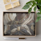 African Queen Regal Style Bold Art Decoupage Seidenpapier (Geschenk)