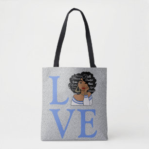 African Queen Silver Glitzer Tasche