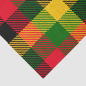  African Rasta Reggae Colours Plaid Pattern Design Seidenpapier (Ausschnitt)