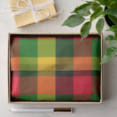  African Rasta Reggae Colours Plaid Pattern Design Seidenpapier (Geschenk)