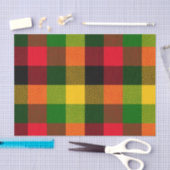  African Rasta Reggae Colours Plaid Pattern Design Seidenpapier (Handwerk)