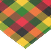  African Rasta Reggae Colours Plaid Pattern Design Tischdecke (Schrägansicht)