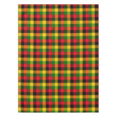  African Rasta Reggae Colours Plaid Pattern Design Tischdecke (Vorderseite)