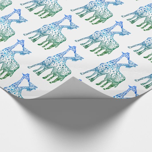 African Romance Wrapping Paper Geschenkpapier (Ecke)