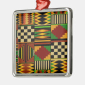 African Royal Kente Cloud Design Ornament Aus Metall (Links)