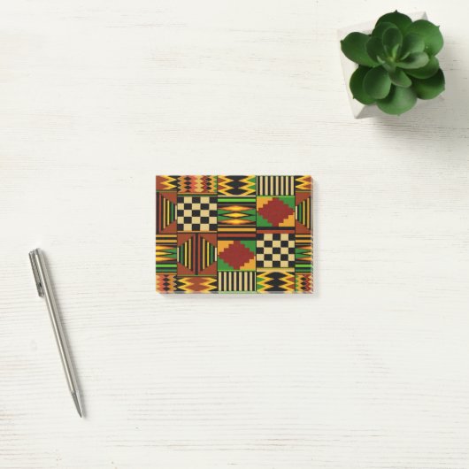 African Royal Kente Cloud Design Post-it Klebezettel (Büro)