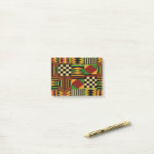 African Royal Kente Cloud Design Post-it Klebezettel (Auf Schreibtisch)
