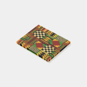 African Royal Kente Cloud Design Post-it Klebezettel (angewinkelt)