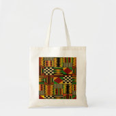 African Royal Kente Cloud Design Tragetasche (Vorne)