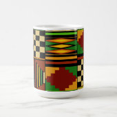 African Royal Kente Cloud Design Verwandlungstasse (Zentrum)