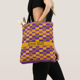 African Royal Lila Gold Kente Tasche