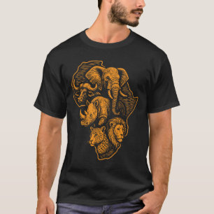 African Safari Adventure Big 5 Savannah Park Lion T-Shirt