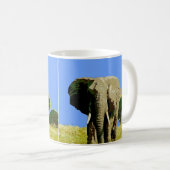 African Safari Elephant Kaffeetasse (VorderseiteRechts)