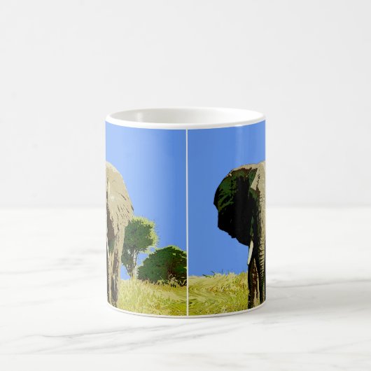 African Safari Elephant Kaffeetasse (Mittel)