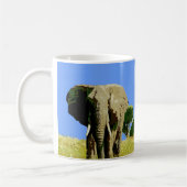 African Safari Elephant Kaffeetasse (Links)
