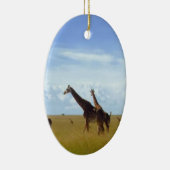 African Safari Giraffe: Kenya National Park Keramikornament (Rechts)