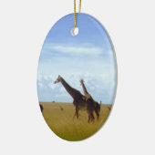 African Safari Giraffe: Kenya National Park Keramikornament (Links)