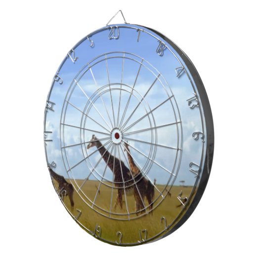 African Safari Giraffes Dartscheibe (Vorderseite rechts)