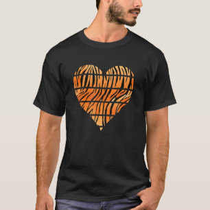 African Safari Heart Liebe Wildlife Animal Bengali T-Shirt