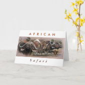 African Safari Karte (Gelbe Blume)