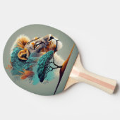 African Safari Lion Head Tischtennis Schläger (Seitenansicht)