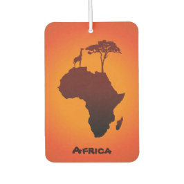 African Safari Map - Air Freshener Autolufterfrischer