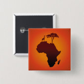 African Safari Map - Schaltfläche Button (Vorne & Hinten)