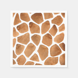 African Safari | Muster für Wasserfarben Serviette