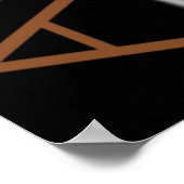 African Safari Print Poster (Ecke)