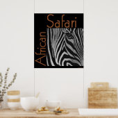 African Safari Print Poster (Küche)
