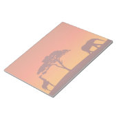 African Safari Silhouette - Notepad Notizblock (angewinkelt)