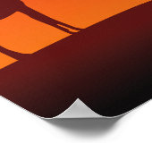 African Safari Silhouette - Plakatwerbung Poster (Ecke)