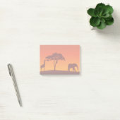 African Safari Silhouette - Post-it® Notes Post-it Klebezettel (Büro)