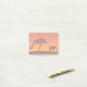 African Safari Silhouette - Post-it® Notes Post-it Klebezettel (Auf Schreibtisch)