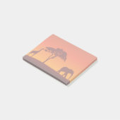 African Safari Silhouette - Post-it® Notes Post-it Klebezettel (angewinkelt)