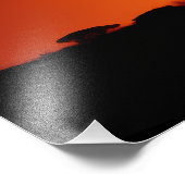 African Safari Sunset Fotodruck (Ecke)