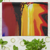 African Safari Sunset Geschirrtuch (Gefaltet)