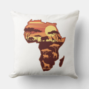 African Safari Sunset Kissen