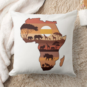 African Safari Sunset Kissen