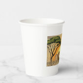 African Safari Sunset Lion and Lioness Pappbecher (Rechts)