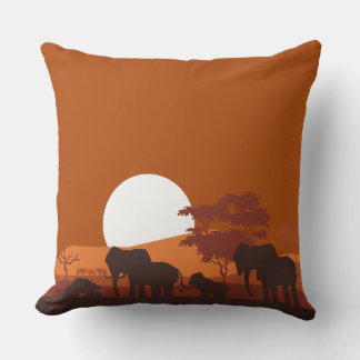 African Safari Sunset Pillow doppelseitig Kissen