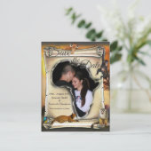 African Safari Sunset Save the Date Ankündigungspostkarte (Stehend Vorderseite)