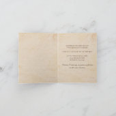 African Safari Two Giraffs & Tree Vintage Wedding Einladung (Innenseite)