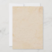 African Safari Two Giraffs & Tree Vintage Wedding Einladung (Rückseite)