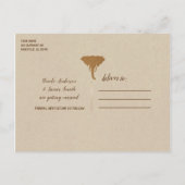 African Safari Vintag Elephant Save the Date Ankündigungspostkarte (Rückseite)