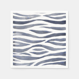 African Safari | Watercolor Zebra Muster Serviette