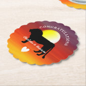 African Safari Wedding Theme Herzlichen Glückwunsc Untersetzer (angewinkelt)